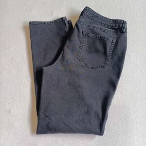 Charter Club Sz 16 Charcoal Gray Straight Jeans